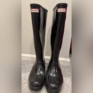 Hunter Boots: Original Gloss Tall black